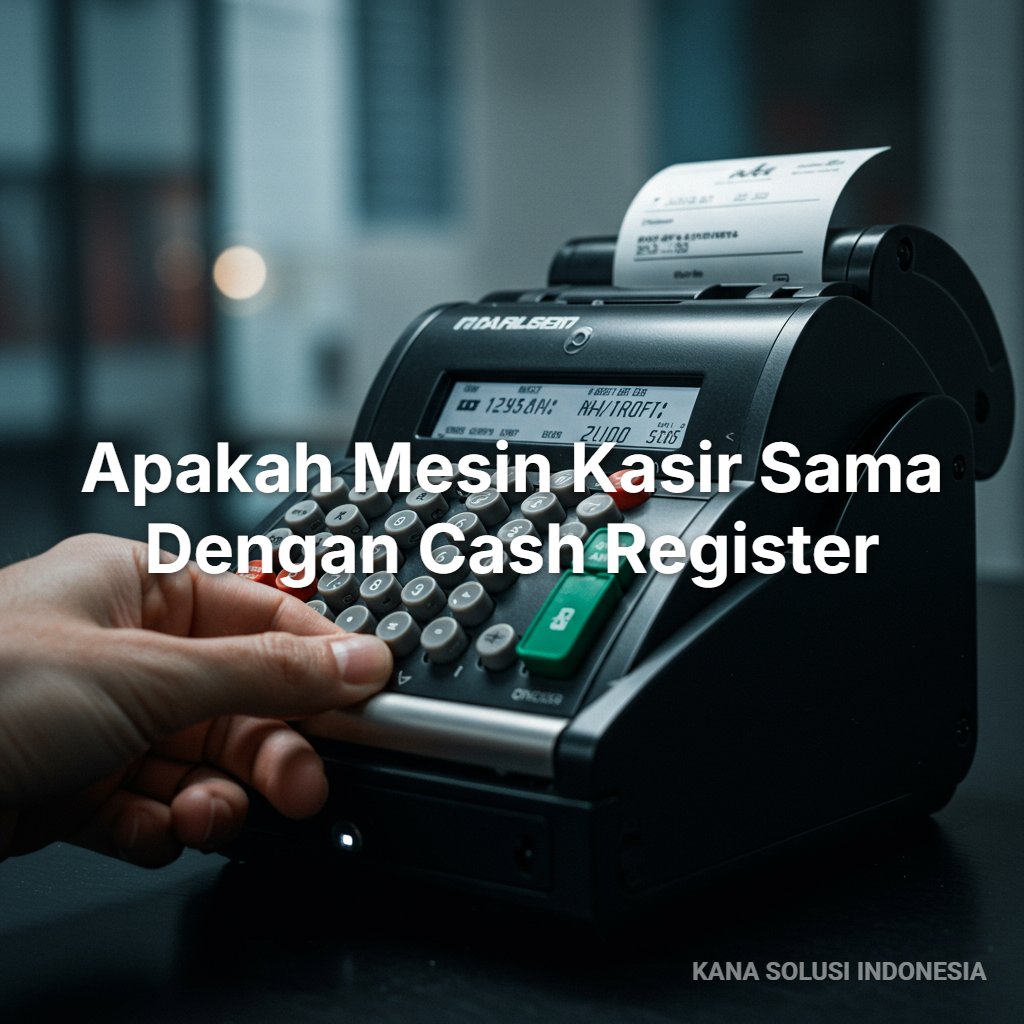 apakah mesin kasir sama dengan cash register